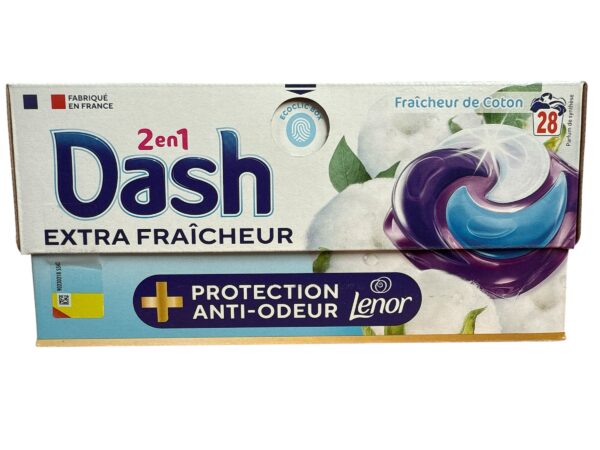 DASH PODS FRAICHEUR DE COTON 28 LAVAGES