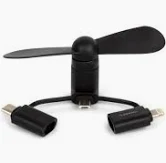 VENTILATEUR NOIR POUR TÉLÉPHONE, TABLETTE ...