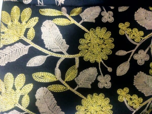 ECHARPE BRODE BURTON NOIR