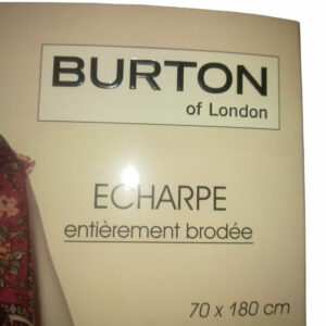 ECHARPE BRODE BURTON NOIR – Image 2