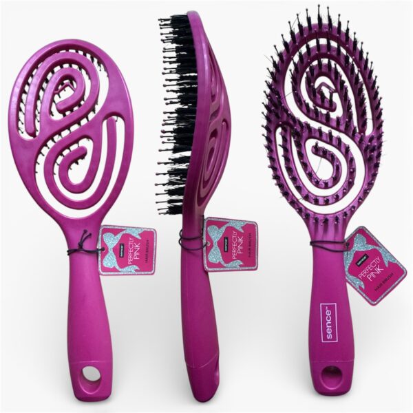 BROSSE CHEVEUX ROSE FONCE