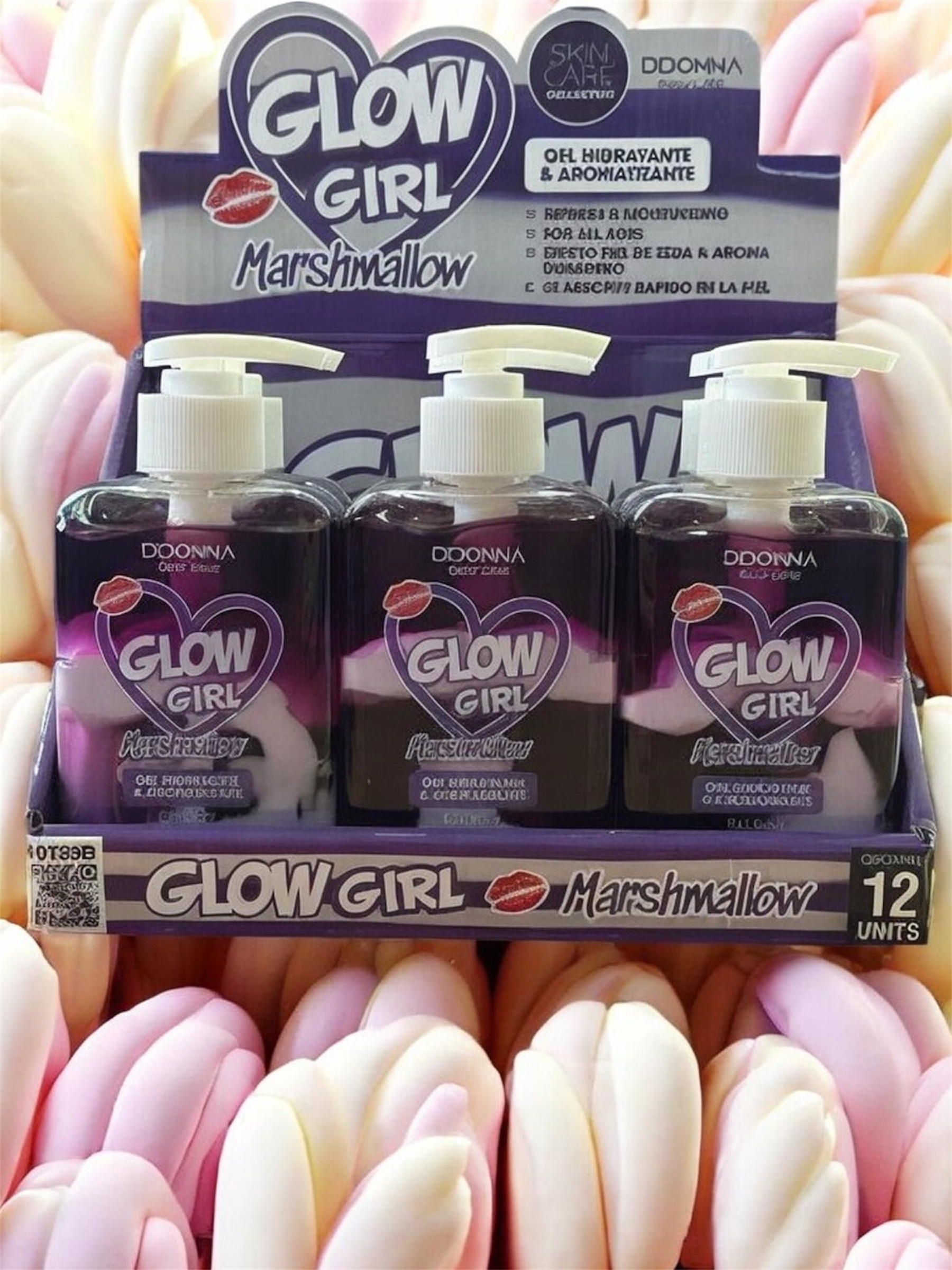 GEL HYDRATANT ET AROMATISANT- MARSHMALLOW - 200 ML- D’DONNA – Image 1