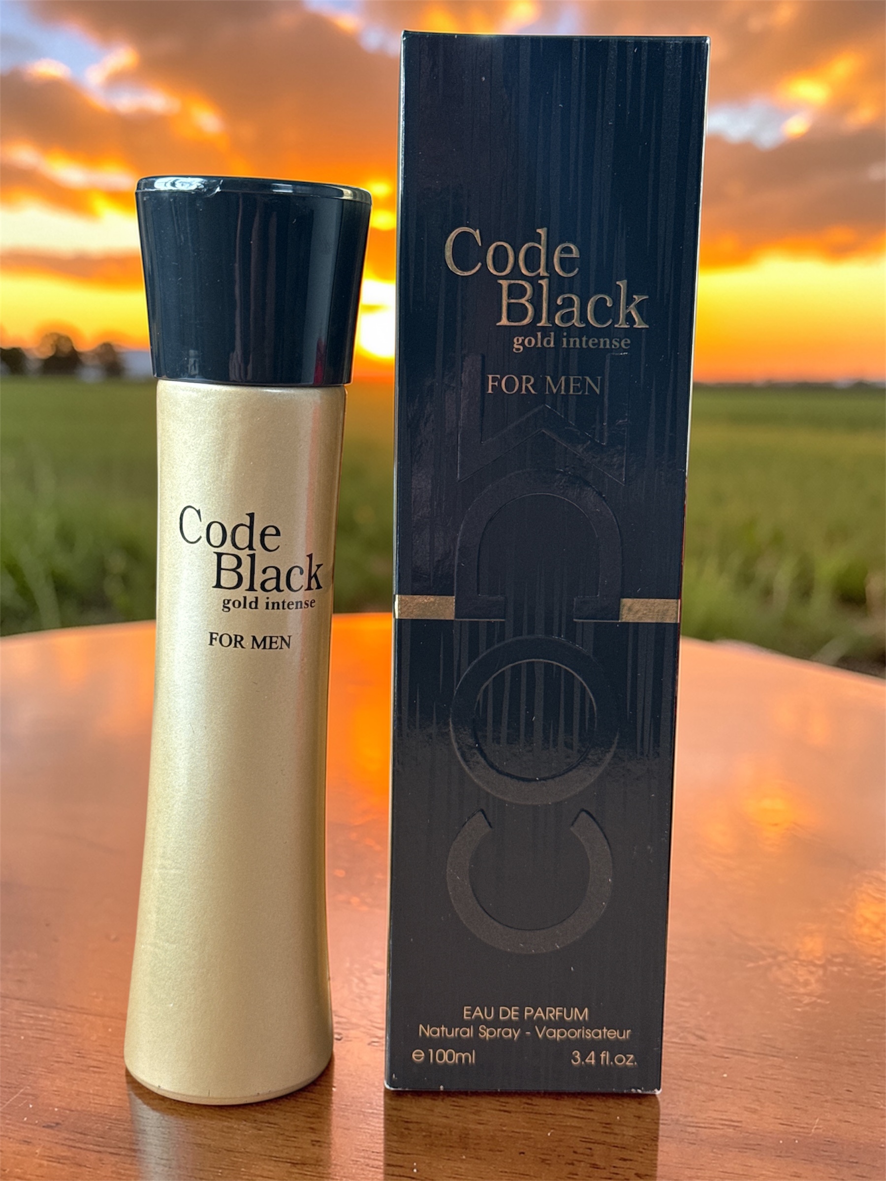 PARFUM HOMME - CODE BLACK GOLD INTENSE- 100 ml – Image 1