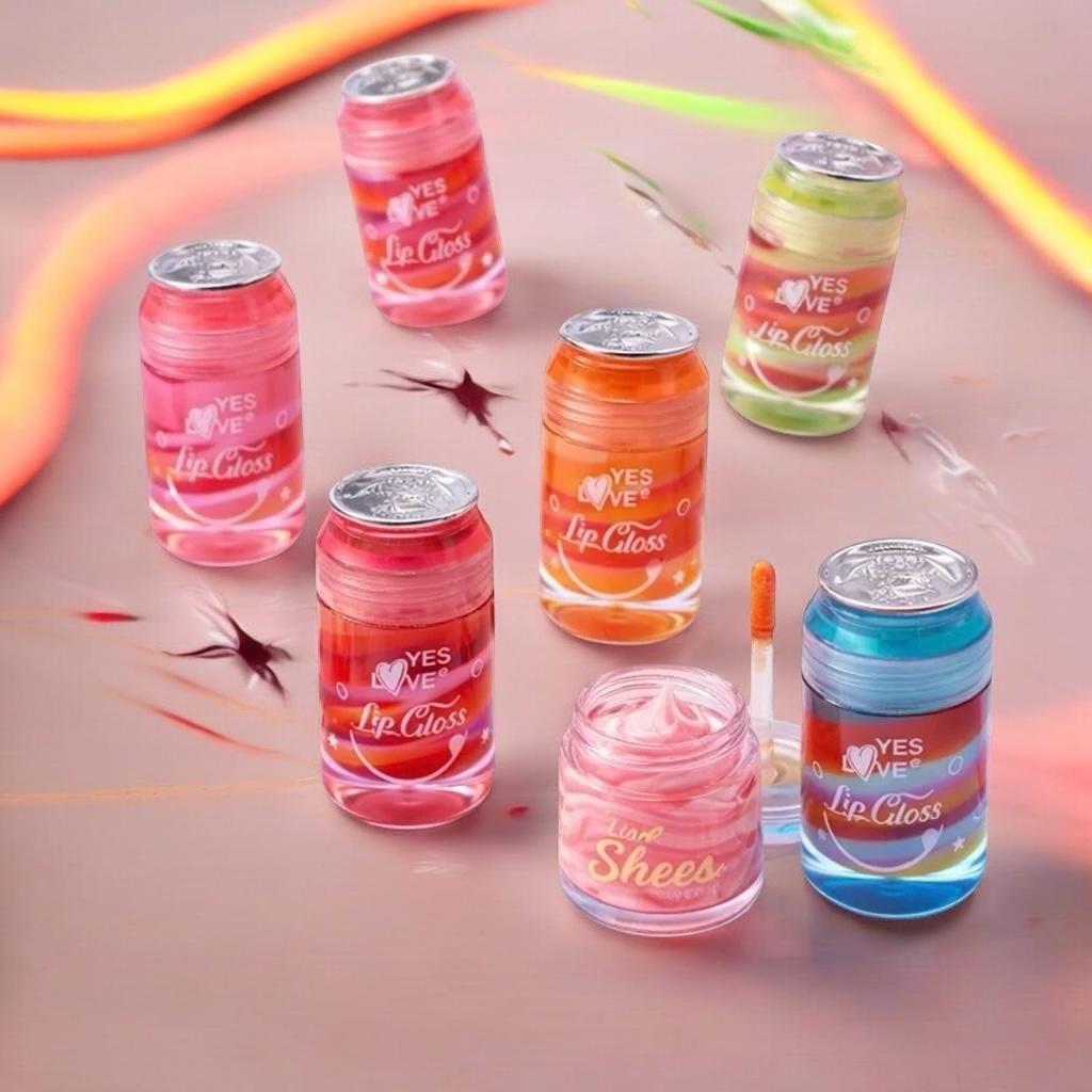Lip Gloss Multi Couleurs Canettes- Yes Love – Image 2