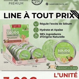SHAMPOOING SOLIDE -THÉ VERT