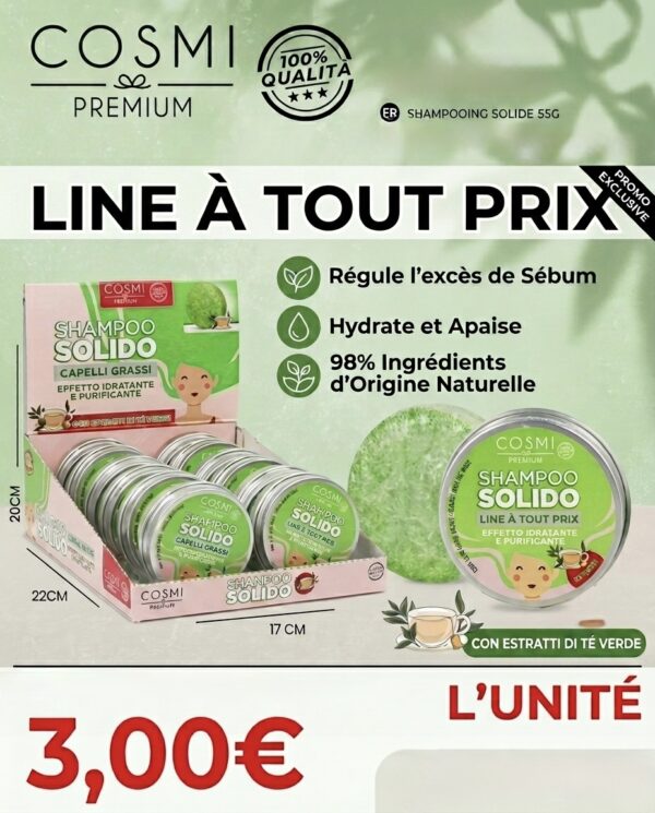 SHAMPOOING SOLIDE -THÉ VERT
