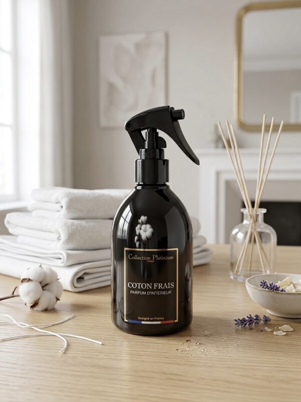 🧺 Spray intérieur coton frais ~ Collection Platinium (250 ml)