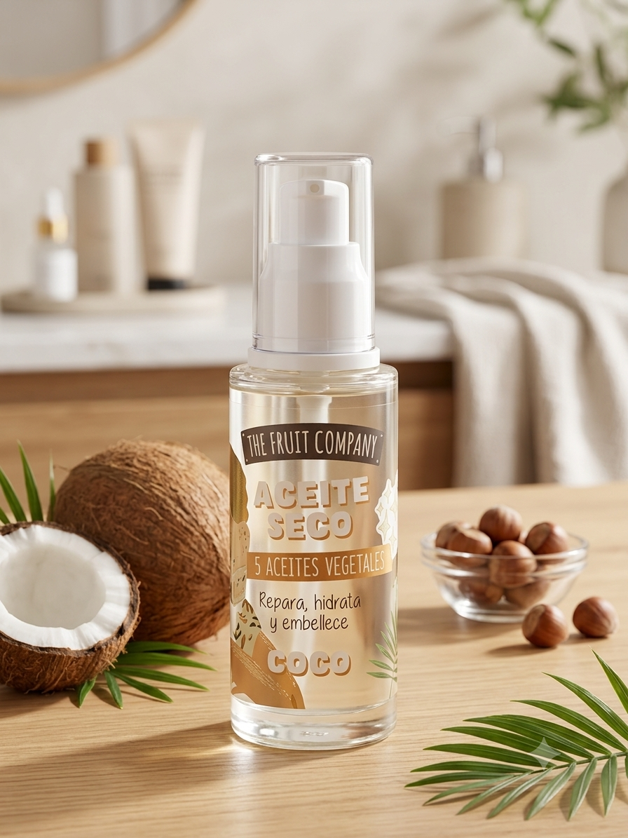 🥥 huile sèche coco ~ The fruit company (50 ml) – Image 2