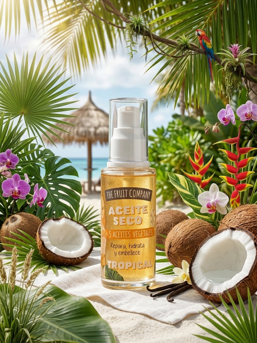 🌴 Huile sèche tropical ~ The fruit company (50ml) – Image 2