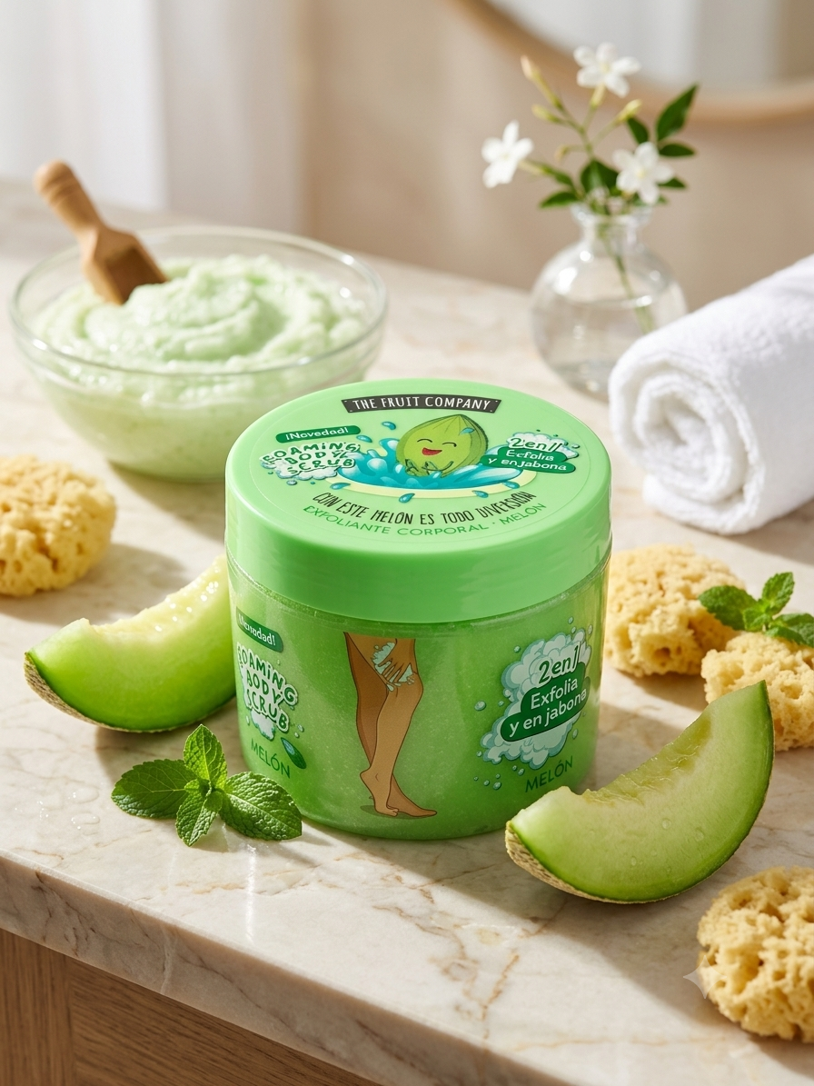 🍈 Savon 2 en 1 ~ exfoliant corporelle melon (400 ml) – Image 1