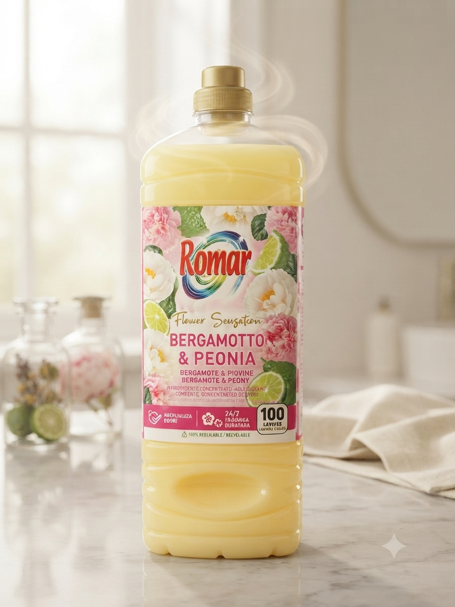 🌞 Adoucissant ~ Romar ~ Bergamote & Pivoine 🧺 100 lavages – Image 1