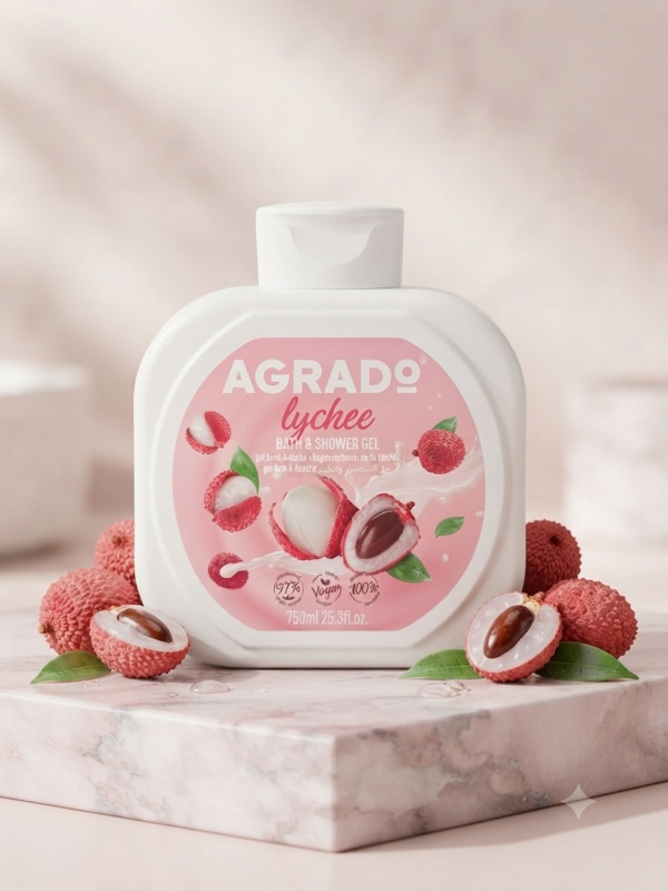 🥭 Gel douche ~ Agrado ~ lychee 750 ml