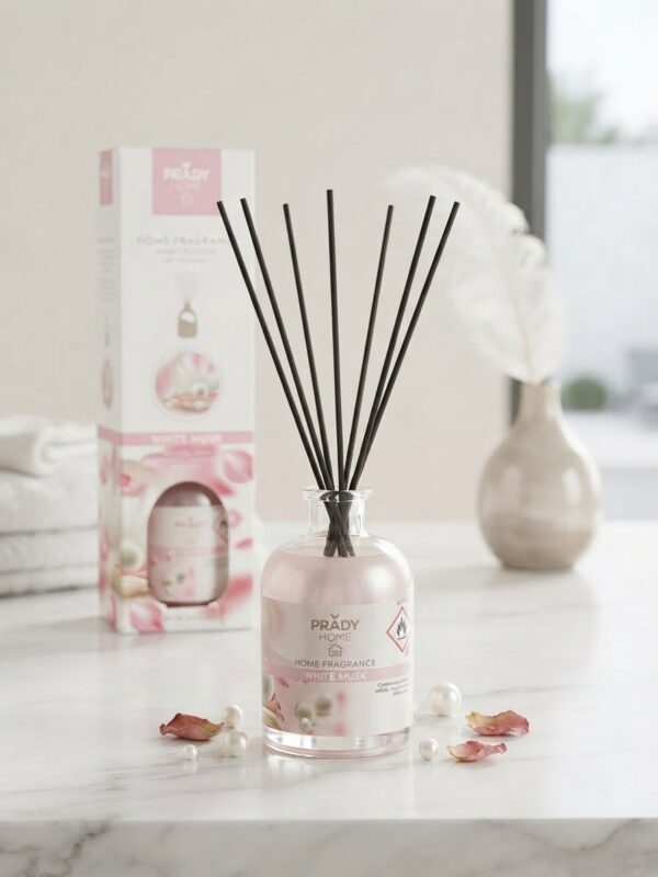 🌸 Mikado: Diffuseur de Parfum PRADY HOME "Musk Blanc" 🌸